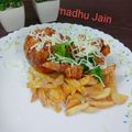 Madhu Jain का कुकस्नैप जब उन्होंने मसाला फ्रेंच फ्राइज (Masala French fries recipe in Hindi) बनाया था।