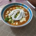 El cooksnap de Carmen Valles cuando hizo Sopa de tortilla.