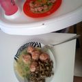 El cooksnap de Estefania G cuando hizo Albóndigas de carne con guisantes.