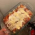 El cooksnap de Julieta Taras cuando hizo Canelones de espinaca y mozzarella con salsa fileto.