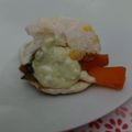El cooksnap de Caro Valdez cuando hizo Relleno para pan pita o arepas.