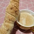 El cooksnap de Elisa Reig cuando hizo Kürtőskalács (Pasteles de chimenea) .