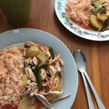 El cooksnap de Mel Casanova cuando hizo Pollo con Rajas en Salsa de Jitomate Estilo Sonora.