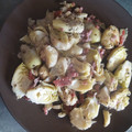 El cooksnap de Crystal Carrasquilla cuando hizo Alcachofas rehogadas con jamón serrano.