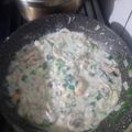 El cooksnap de Tamara Gallegos cuando hizo Salsa fácil con champiñones.
