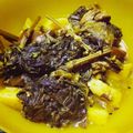 Lisha Ghosh's cooksnap of when they made লাউ শাক পাচ মিশালি সবজি বড়ি দিয়ে ঘন্ট (lau shaak panch mishali sabji recipe in bengali).