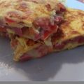 El cooksnap de M.Ángeles cuando hizo Tortilla de tomate, pavo y queso.