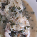 El cooksnap de MaryGlory cuando hizo Merluza en salsa verde.