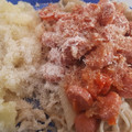 El cooksnap de walter vargas cuando hizo Spaghetti al pesto con salsa de salchichas #recetasdefindemes.