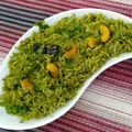 Sonal Modha's cooksnap of when they made પાલક મિન્ટ પુલાવ (Palak Mint Pulao Recipe in Gujarati).