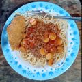 รูป Cooksnap ของ 1998 เมื่อเขาทำ สปาเกตตี้ซอสหมูสับ