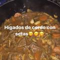 El cooksnap de Alex cuando hizo Hígado de cerdo encebollado.