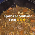 El cooksnap de Alex cuando hizo Hígado de cerdo encebollado.
