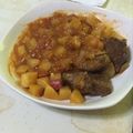 El cooksnap de Mario Vargas cuando hizo Estofado de carne con chorizo.