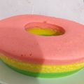 Cooksnap dari Ivonne Rosalyn untuk resep Bolu cake rainbow kukus