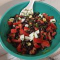 El cooksnap de Teresa Rivera cuando hizo Ensalada de porotos negros con tomate, huevo duro y perejil.