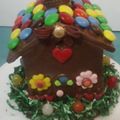 El cooksnap de Cony Serrano cuando hizo Casita de chocolate.