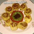 Chandra kamdar का कुकस्नैप जब उन्होंने आलू बाकरवड़ी (Aloo bakarwadi recipe in Hindi) बनाया था।