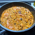 El cooksnap de Joel Valverde Tudela cuando hizo Cazuela de fideos con pulpo.