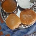 Sarmistha das का कुकस्नैप जब उन्होंने ढाबा स्टाइल पूरी वाले आलू बनाया था।