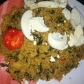 Muhammad Fateemah's cooksnap of when they made Dambun shinkafa.