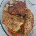 El cooksnap de Cati Martínez Cano cuando hizo Pescado rebozado con verduras al eneldo.