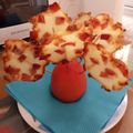El cooksnap de Virginia. cuando hizo Piruletas de queso con virutas de jamón.