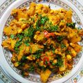 Sweta Jain का कुकस्नैप जब उन्होंने आलू सोयाबीन सब्जी (aloo soyabean ki sabzi recipe in hindi) बनाया था।