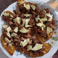 El cooksnap de Karen Lorent cuando hizo Canoas de plátano maduro.