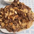 صورة من وصفات أم أنس، شاركها بعد تجربة وصفة مقلوبة بالباذنجان🍆 واللحم🥩