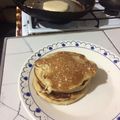 El cooksnap de AbduRahman Cabiati cuando hizo Panqueques Americanos con Dulce de Leche (Hotcakes).