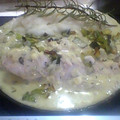 El cooksnap de juliocorti70 cuando hizo Filet de merluza con crema al roquefort.