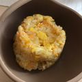 Cooksnap dari Dini Learn to Cook untuk resep MPASI 1Y+ Nasi Tim Telur Keju