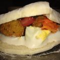 El cooksnap de Veronica Tuñon cuando hizo Falafel en Pan Pita con salsa se yogurt.