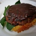 El cooksnap de Bibi García cuando hizo Hambagu~Hamburguesa Estilo Japonés~.