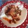 El cooksnap de Massiel Espinoza cuando hizo Puré de papas con guiso de pollo.
