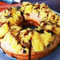 El cooksnap de Hugo Lavecchia cuando hizo Rosca de Pascuas rellena de dulce de leche.