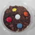 El cooksnap de Espe-cial Juárez Moreno cuando hizo Frasquito de tiramisú con tierra de chocolate y Peta Zeta.