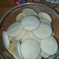 El cooksnap de Cristina Caram cuando hizo Alfajores de maicena.