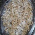 El cooksnap de Lorena Herrera cuando hizo Tallarines caseros.