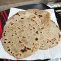 El cooksnap de Katherine Varela Jara cuando hizo Pan pita integral al Sartén.