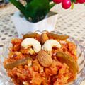 Kuldeep Kaur's cooksnap of when they made Desi Gajar/ Red Carrot Halwa.