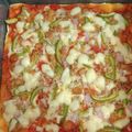 Misbah Anjum's cooksnap of when they made Malai boti pizza.