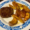 El cooksnap de Esperanza cuando hizo Patatas gajo o cajún en 10 minutos al microondas con Lékué estuche de vapor.