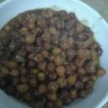 Hinna Faisal's cooksnap of when they made Kalay chane ki chaat.