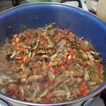 El cooksnap de Blanca Ramírez cuando hizo Champiñones a la Mexicana.
