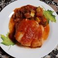 El cooksnap de Selena Grimes Rodriguez cuando hizo Pisto con filetes de bacalao.