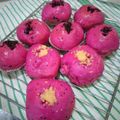 Cooksnap dari Sitti Musafirah Arif untuk resep Red Dragon Fruit Bun - Banh Mi Thanh Long Nui