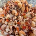 El cooksnap de Ashvil cuando hizo Ensalada de camarones y pulpo.
