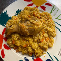 El cooksnap de Andrés cuando hizo Arroz meloso con Jamoncito de pollo.